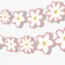 Big Dot of Happiness Pink Daisy Flowers Garland Banner, Boho Hanging Decorations, Groovy Floral Party Banner, 30 Feet of Cord, 15 Double-Sided Daisies